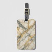 Golden Stratum Marble Texture ラゲッジタグ (正面縦)