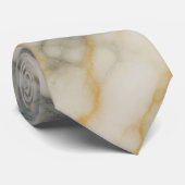 Golden Stratum Marble Texture Pattern ネクタイ (ロール)