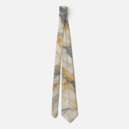 Golden Stratum Marble Texture Pattern ネクタイ (裏面)
