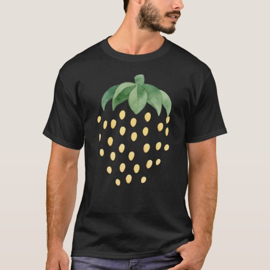 Golden Strawberry Pattern Tシャツ (正面)