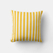 Golden Stripe Nautical Pattern Pillow クッション (正面)