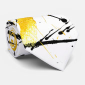Golden strokes with black ink ネクタイ (ロール)