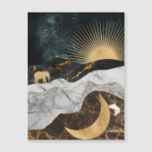 Golden Sun and Moon with Elephant in Marble Cosmic (正面)
