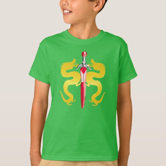 Golden Sun Dragon Sword Tシャツ (正面)
