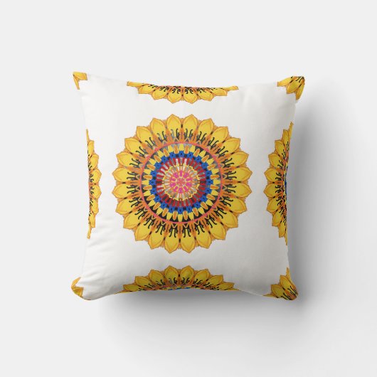 Golden sunburst  クッション (正面)