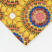 Golden sunburst  フリースブランケット (角)