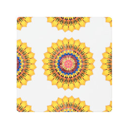 Golden sunburst  メタルプリント