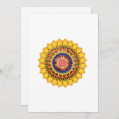 Golden sunburst  招待状 (正面/裏面)