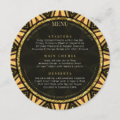 Golden Sunburst African Energy Round Menu メニュー (正面)