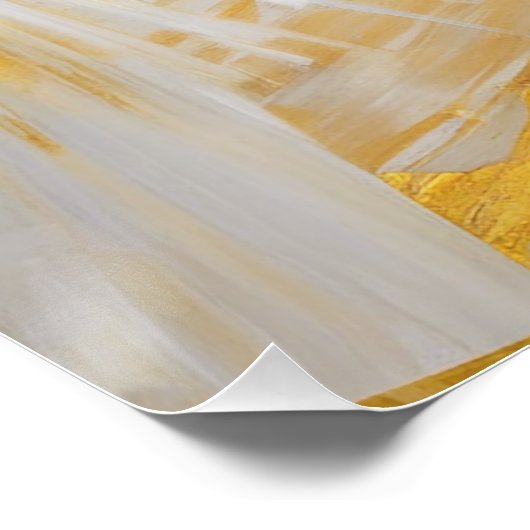 Golden Sunbursts in Silver Dawn ポスター (コーナー)