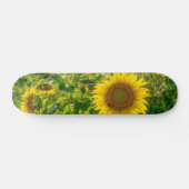 Golden Sunflower Field スケートボード (横)