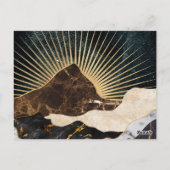 Golden Sunrise Over Marble Mountains & Starry Sky ポストカード (裏面)