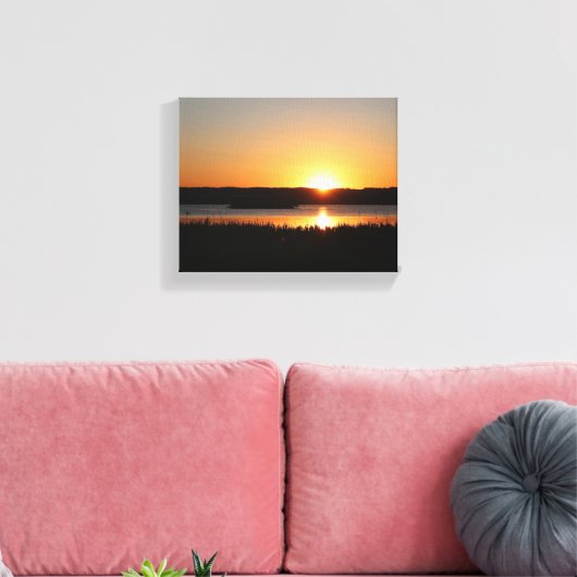 Golden sunset キャンバスプリント (インサイチュ (リビング))