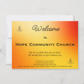 Golden Sunset Church Connection Card カード (正面)