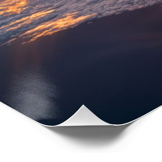 Golden Sunset Clouds ポスター (コーナー)