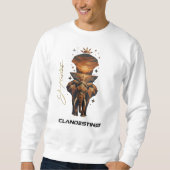 Golden Sunset Elephant – Long Sleeve Tee スウェットシャツ (正面)