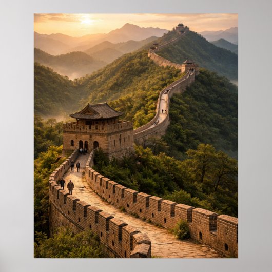 Golden Sunset on the Great Wall ポスター (正面)