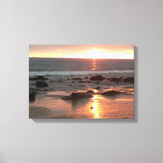 Golden Sunset Photography, Corona del Mar, CA キャンバスプリント (正面)