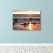 Golden Sunset Photography, Corona del Mar, CA キャンバスプリント (インサイチュ (ウッドフロア))