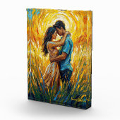 Golden Sunset Romance Oil Painting フォトブロック (右)