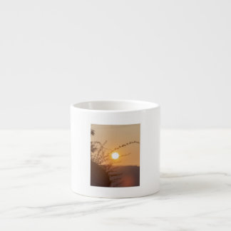 Golden Sunset Serenity – Nature Inspired Coffee Mu エスプレッソカップ