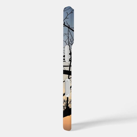 Golden Sunset Silhouette: Bird on Tree Branches Case-Mate iPhoneケース (裏面 / 右)