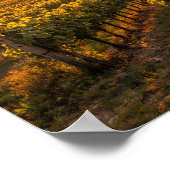 Golden Sunset Vineyard Poster - Tuscan Landscape ポスター (角)