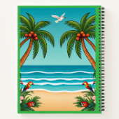 "Golden Sunset Waves" ノートブック (裏面)