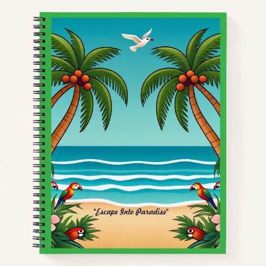 "Golden Sunset Waves" ノートブック (正面)