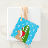 Golden Surf Dog Christmas Flat Gift Card フェイバータグ (インサイチュ)