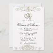 Golden Swirl 50th Anniversary Invite 招待状 (正面)