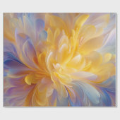 Golden Symphony of Blooming Abstract Petals ラッピングペーパー (フラット)