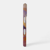 Golden Symphony of Blooming Abstract Petals iPhone 16ケース (右側面)