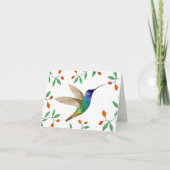 Golden-tailed Sapphire Hummingbird Blank カード (正面)