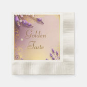 Golden Taste Serviette geprägt Schmidt Stationery 縁ありカクテルナプキン (正面)