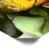Golden Teddy Bear Sunflower & Alstroemeria Poster ポスター (コーナー)