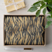 Golden Tiger Stripes | Bold Wild Animal Pattern 薄葉紙 (ギフト)