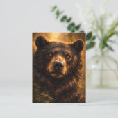 Golden Timber | Bear Wildlife Art | Postcard ポストカード (スタンド正面)