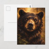 Golden Timber | Bear Wildlife Art | Postcard ポストカード (正面/裏面)