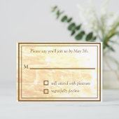 Golden Traditions RSVPカード (スタンド正面)