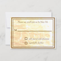 Golden Traditions RSVPカード