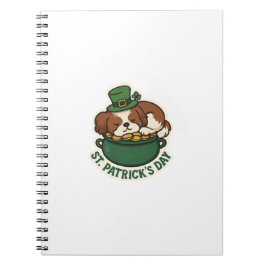 Golden Treasure Keeper Shih Tzu St.Patrick's Day ノートブック