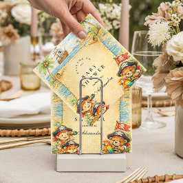 Golden Treasure Pirate Baby Shower スタンダードカクテルナプキン
