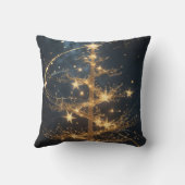 Golden Tree Glamour Throw Pillow クッション (裏面)
