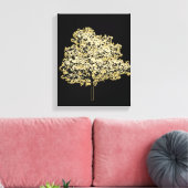 Golden Tree Nature Original art キャンバスプリント (インサイチュ (リビング))
