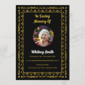 Golden Tribute Funeral Program プログラム (正面)