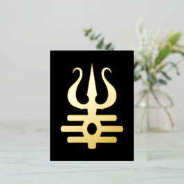 Golden Triratna 箔シーズンポストカード