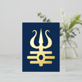 Golden Triratna 箔シーズンポストカード