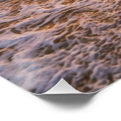 Golden Tropical Sunset Beach Poster ポスター (コーナー)