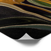 Golden Tulip Trio on Black ポスター (角)